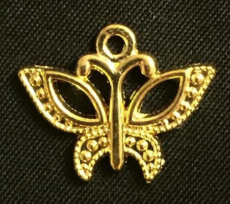 Gold Butterfly Charm 1